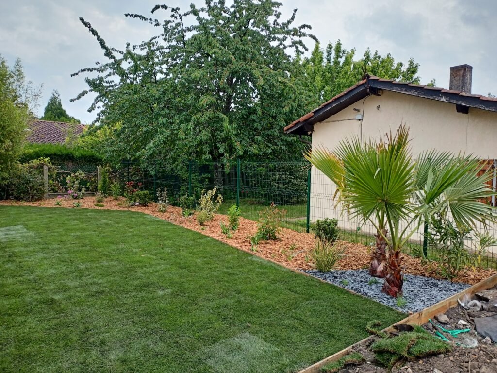 Gazon parfait après rénovation par Paysa Concept
